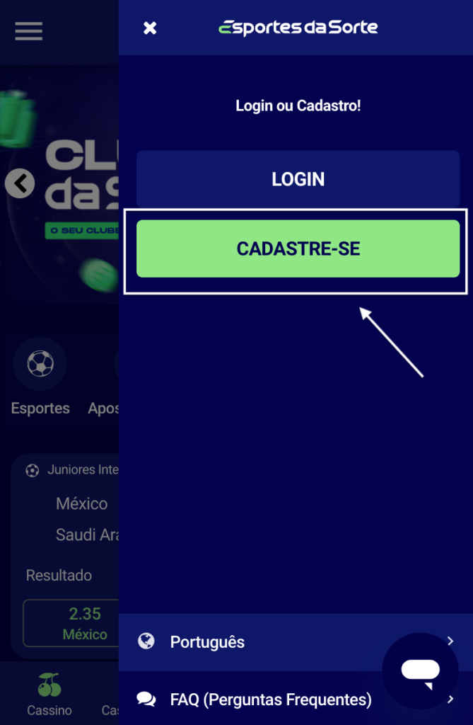 Como Abrir uma Conta na Esportes da Sorte 1